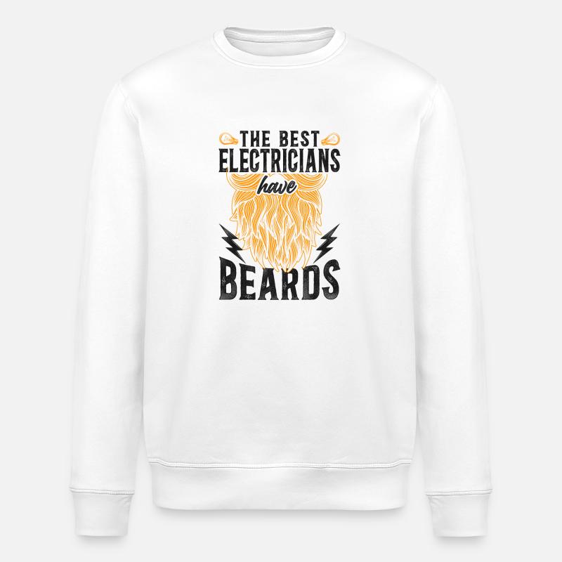 Beard Lover Bearded Man - Stanley/Stella ROLLER Unisex Organic Sweatshirt - white