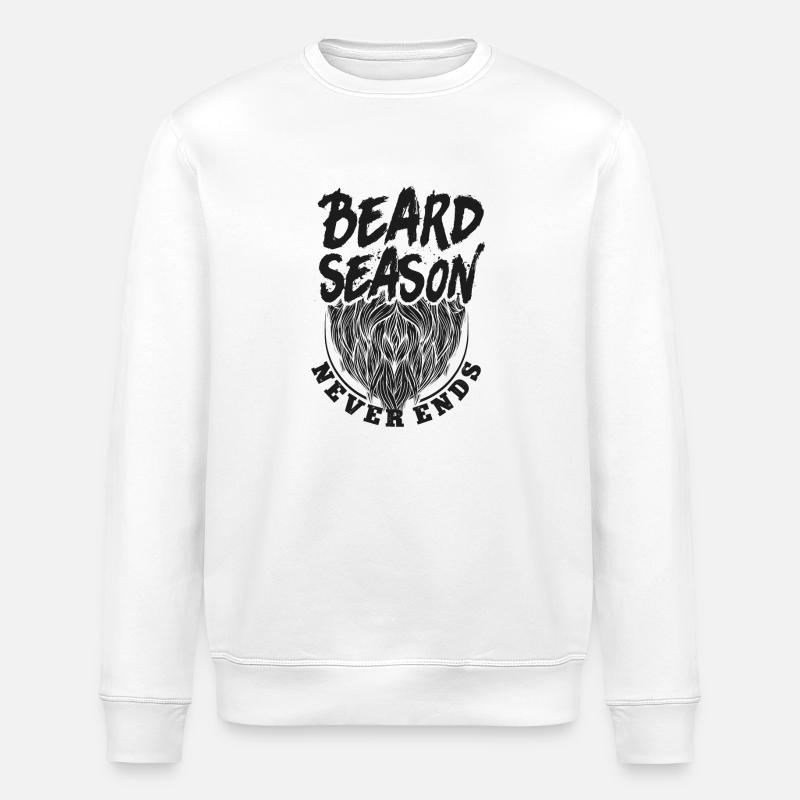 Beard Lover Bearded Man Beard - Stanley/Stella ROLLER Unisex Organic Sweatshirt - white