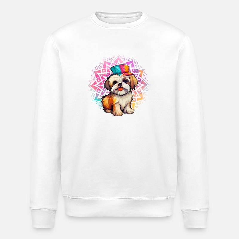 Havaneser Hund - Stanley/Stella Unisex Bio-Sweatshirt ROLLER - Weiß