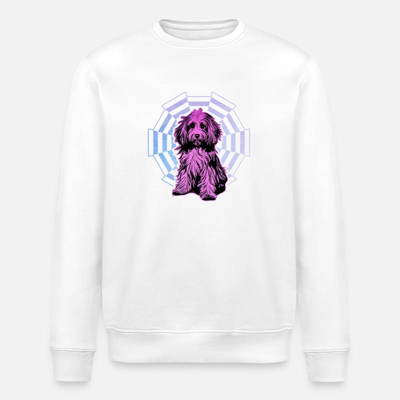 Havanese Retro - Stanley/Stella ROLLER Unisex Organic Sweatshirt - white