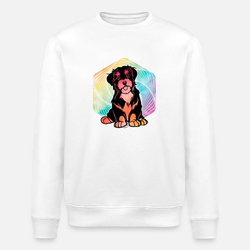 Havanese Retro - Stanley/Stella ROLLER Unisex Organic Sweatshirt - white