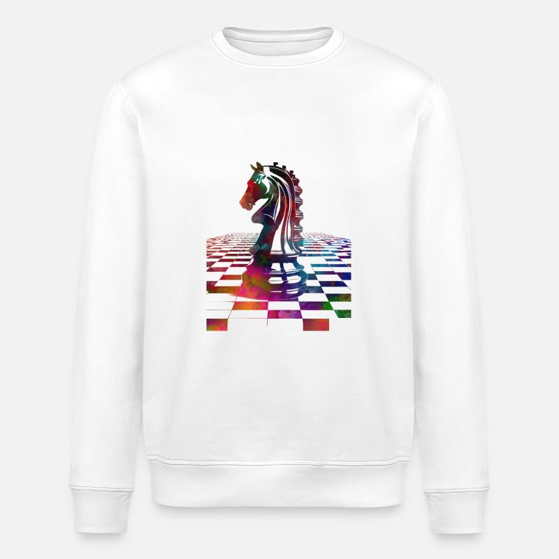 Schach #chess #sport - Stanley/Stella Unisex Bio-Sweatshirt ROLLER - Weiß
