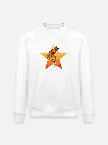 Brazilian Jiu-Jitsu - Stanley/Stella ROLLER Unisex Organic Sweatshirt - white