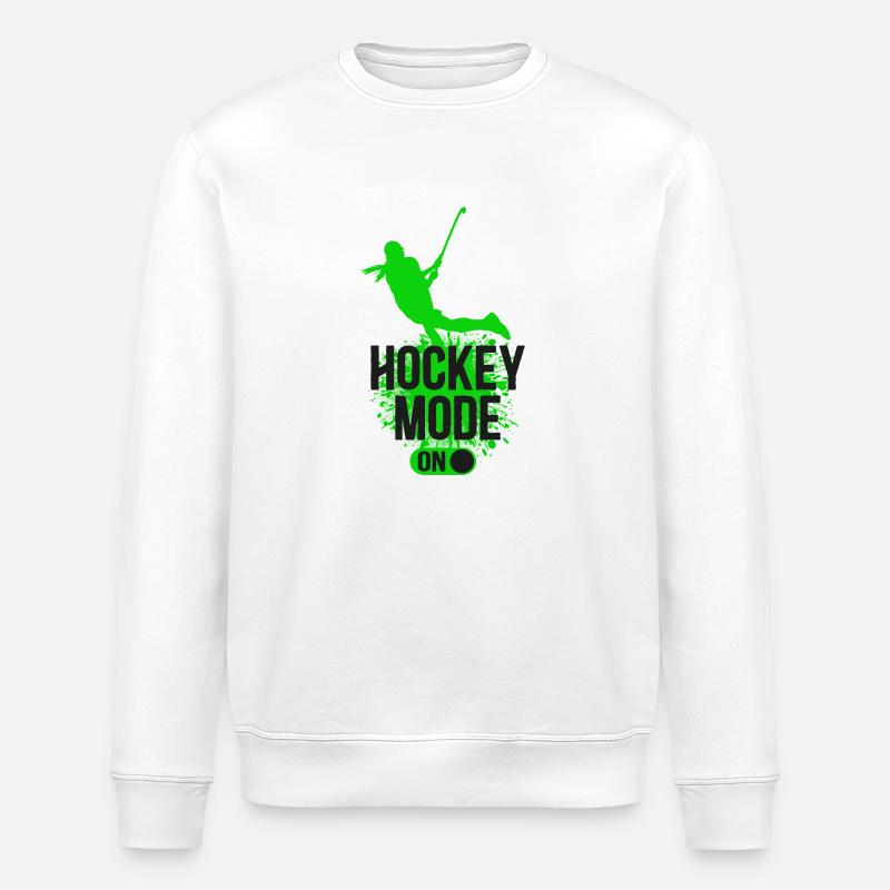 Mode hockey sur gazon activé - Sweat bio ROLLER Stanley/Stella Unisexe - blanc