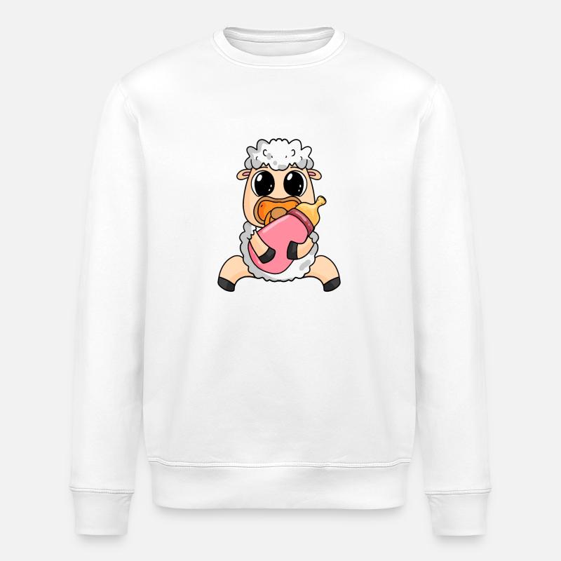 Baby Schaf - Stanley/Stella Unisex Bio-Sweatshirt ROLLER - Weiß