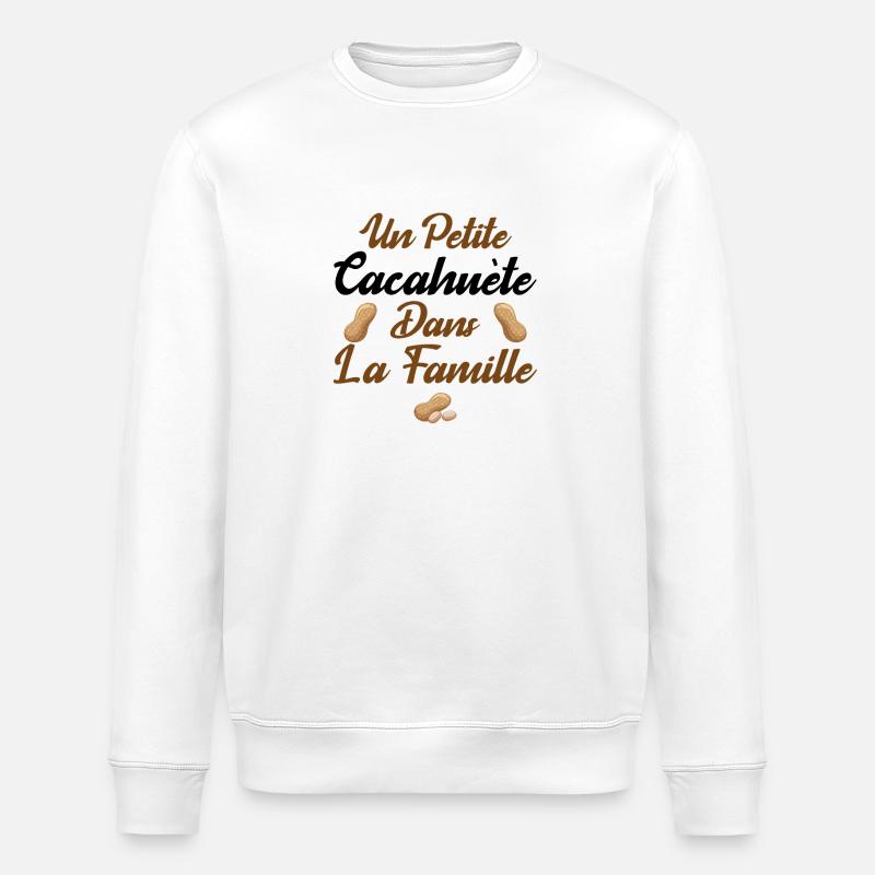 Bébé Petite Cacahuète Je T'aime - Sweat bio ROLLER Stanley/Stella Unisexe - blanc