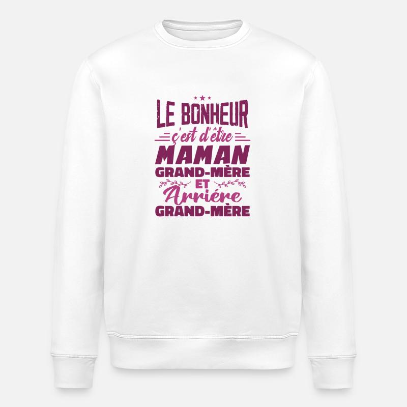 Arrière Grand Mère - Sweat bio ROLLER Stanley/Stella Unisexe - blanc