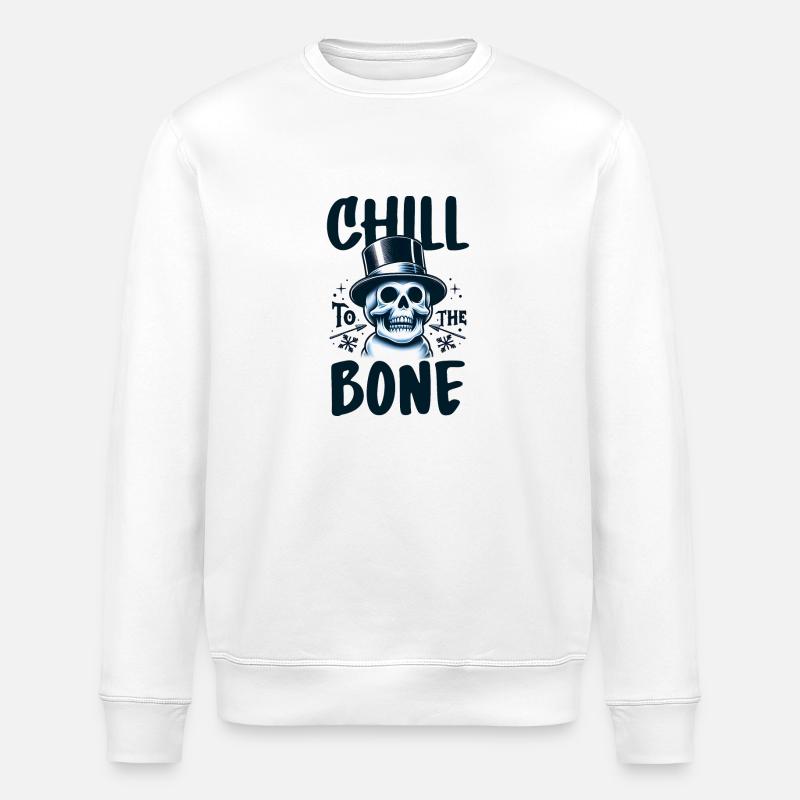 Chill to the Bone - Stanley/Stella ROLLER Unisex Organic Sweatshirt - white