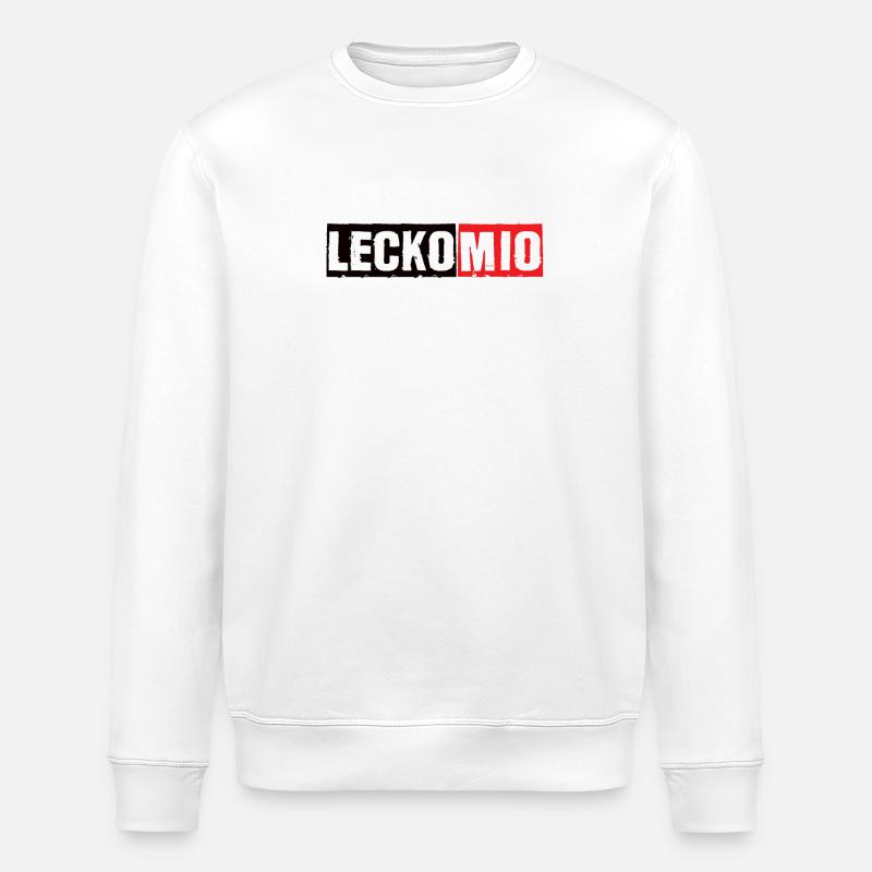 Lecko Mio Saarland Saarländischer Spruch - Stanley/Stella Unisex Bio-Sweatshirt ROLLER - Weiß