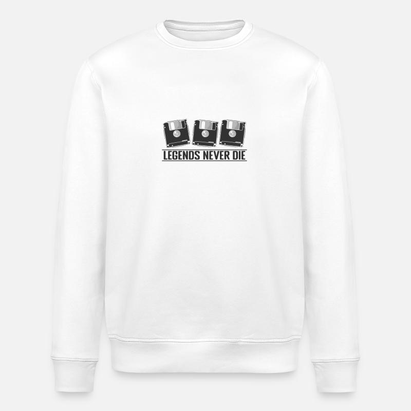 Legends Never Die Retrospeichermodul - Stanley/Stella Unisex Bio-Sweatshirt ROLLER - Weiß