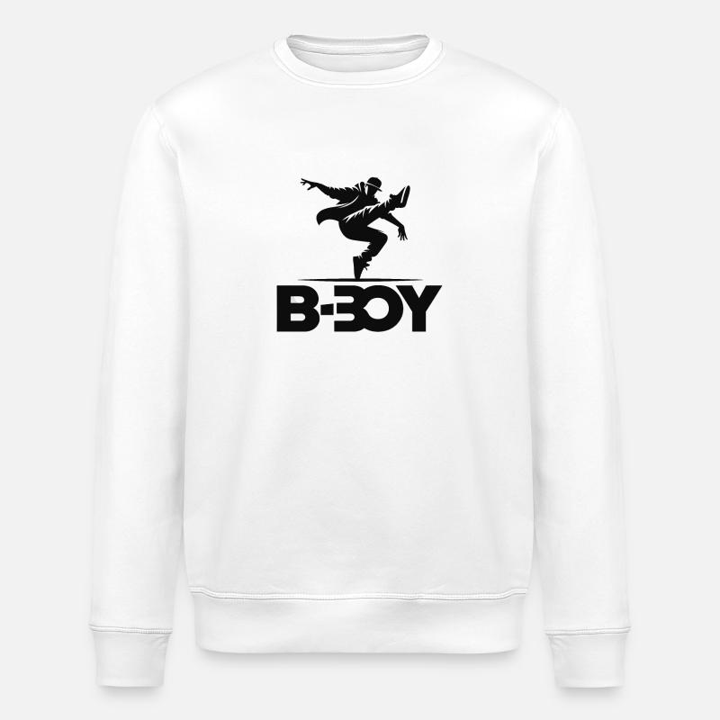 Breakdance Breakdancer Breakdance Kinder - Stanley/Stella Unisex Bio-Sweatshirt ROLLER - Weiß