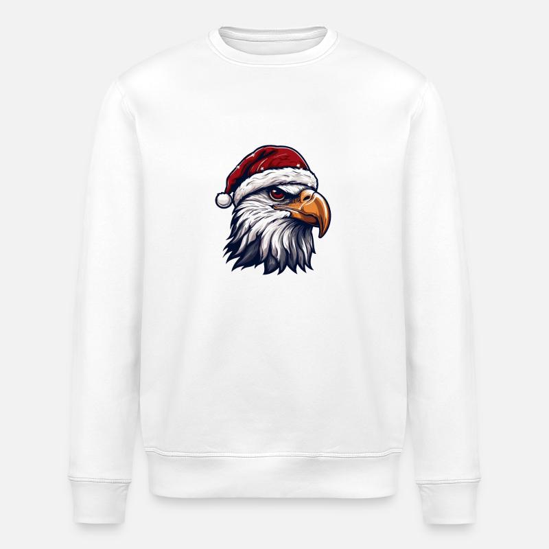 Eagle Head Christmas Christmas - Stanley/Stella ROLLER Unisex Organic Sweatshirt - white