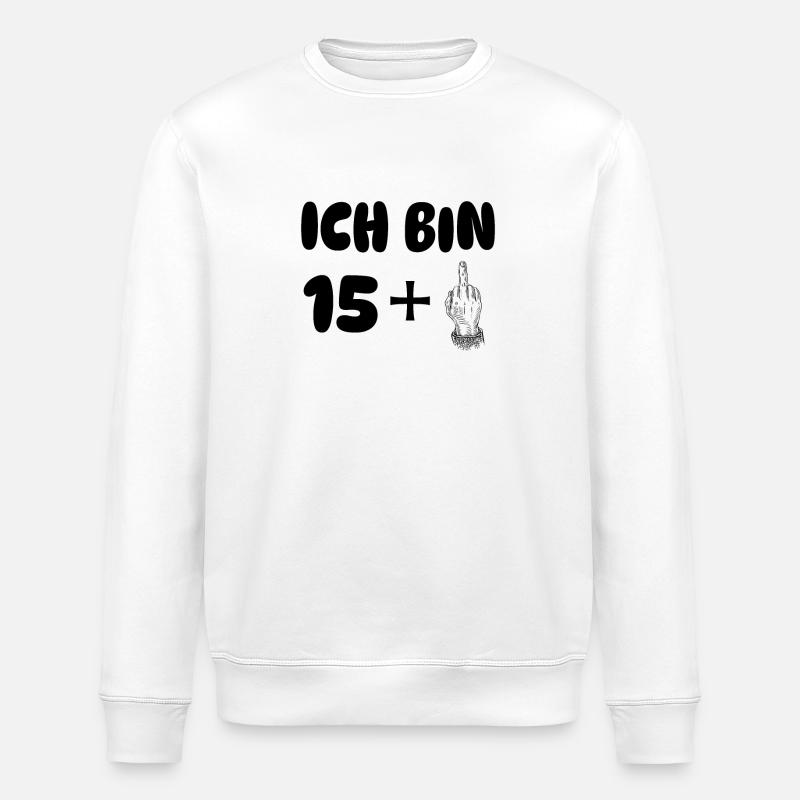 ich bin 16 - Stanley/Stella Unisex Bio-Sweatshirt ROLLER - Weiß