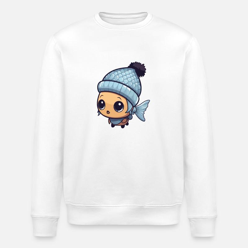 Poisson, Anime, Hiver, Animal - Sweat bio ROLLER Stanley/Stella Unisexe - blanc