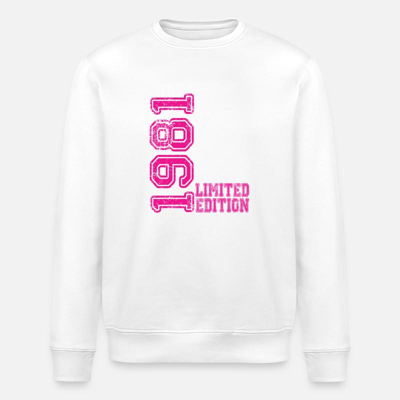 Limited Edition 1981 - Stanley/Stella ROLLER Unisex Organic Sweatshirt - white