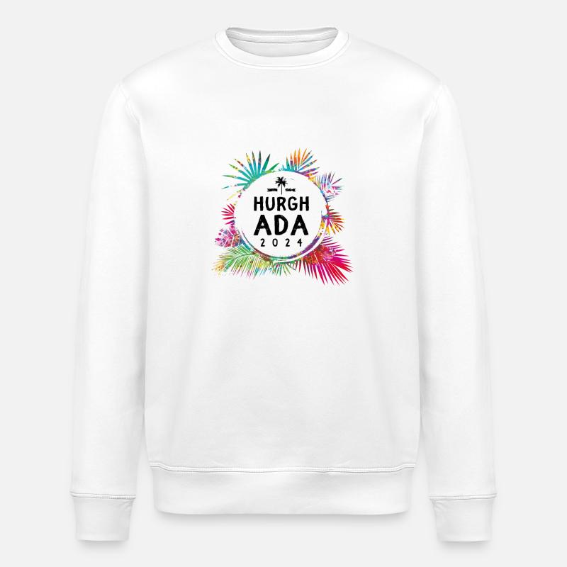 Hurghada 2024 Bunt - Stanley/Stella Unisex Bio-Sweatshirt ROLLER - Weiß