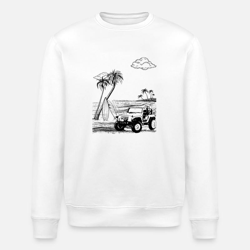 Geländewagen - Stanley/Stella Unisex Bio-Sweatshirt ROLLER - Weiß