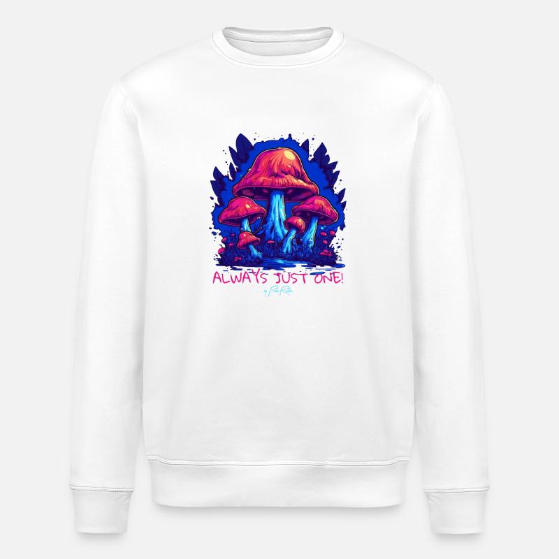 Immer nur ein Pilz - Stanley/Stella Unisex Bio-Sweatshirt ROLLER - Weiß