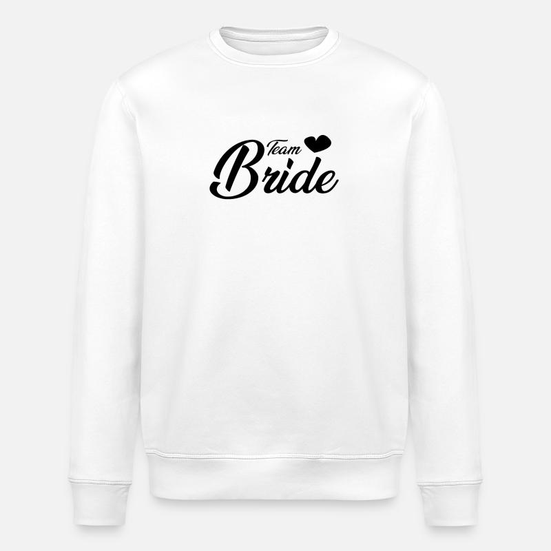 Team Bride - Stanley/Stella ROLLER Unisex Organic Sweatshirt - white