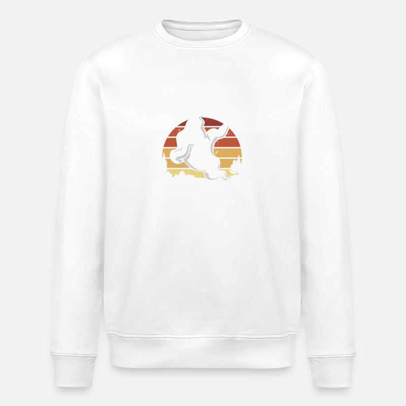 Ghostly Affection Sunset - Stanley/Stella ROLLER Unisex Organic Sweatshirt - white