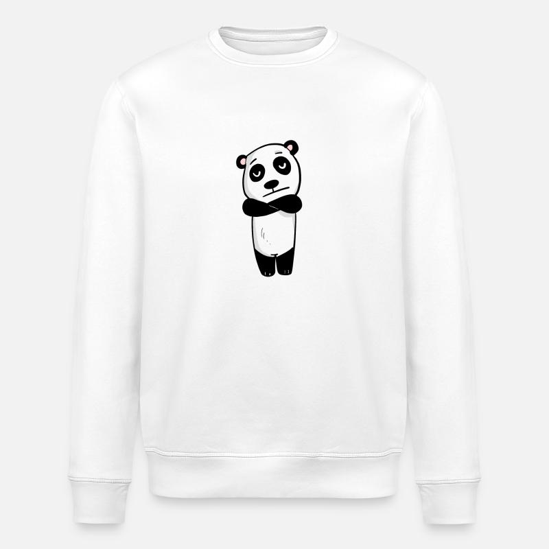 Panda est agacé - Sweat bio ROLLER Stanley/Stella Unisexe - blanc