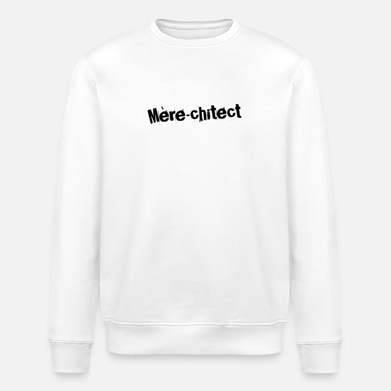 Mère-chitect Magnifique - Sweat bio ROLLER Stanley/Stella Unisexe - blanc