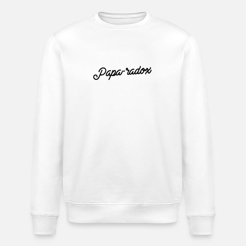 Papa-radox Élégance - Sweat bio ROLLER Stanley/Stella Unisexe - blanc