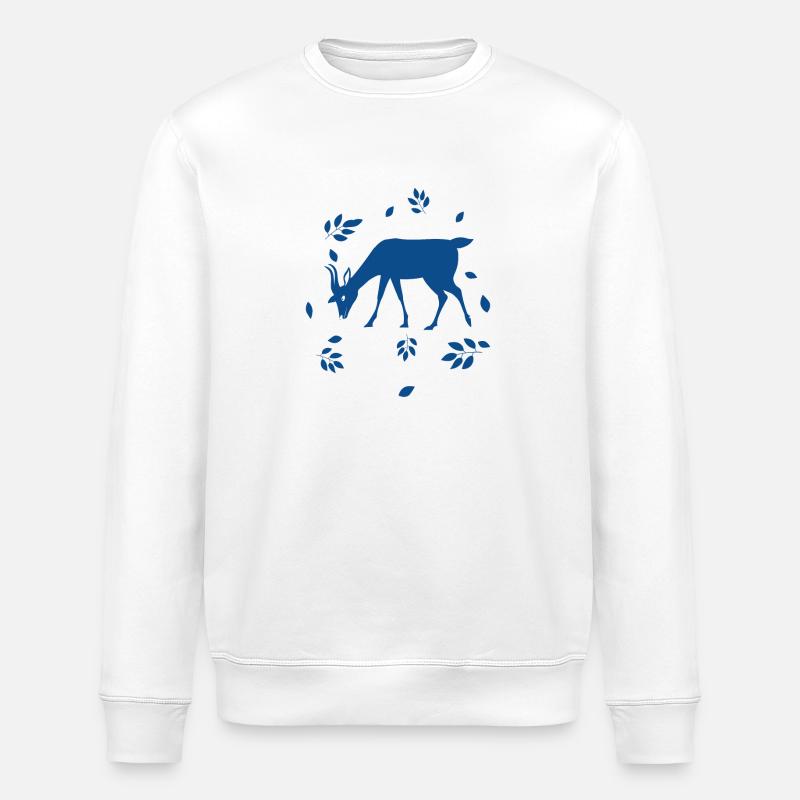 Hirsch - Wald Natur Tierschutz - Stanley/Stella Unisex Bio-Sweatshirt ROLLER - Weiß