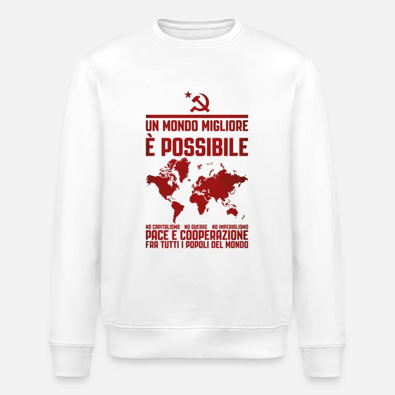 Un monde meilleur 2 - Sweat bio ROLLER Stanley/Stella Unisexe - blanc