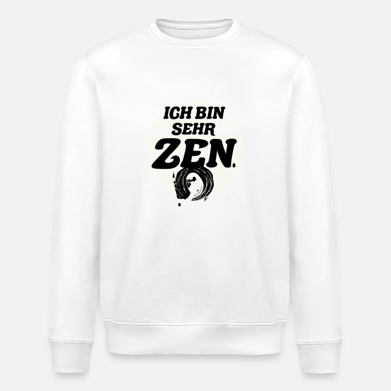 Symbole zen - Sweat bio ROLLER Stanley/Stella Unisexe - blanc