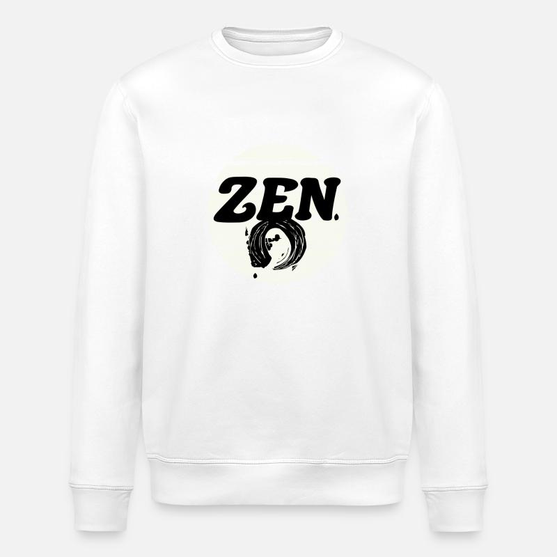Zen - Sweat bio ROLLER Stanley/Stella Unisexe - blanc