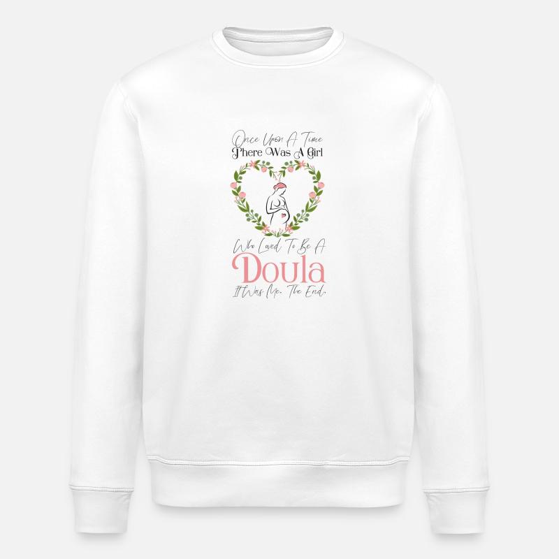 Doula accoucheuse Once Upon A - Sweat bio ROLLER Stanley/Stella Unisexe - blanc
