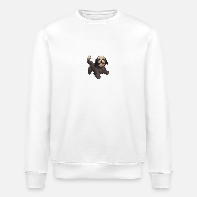 Hund Havaneser - Stanley/Stella Unisex Bio-Sweatshirt ROLLER - Weiß