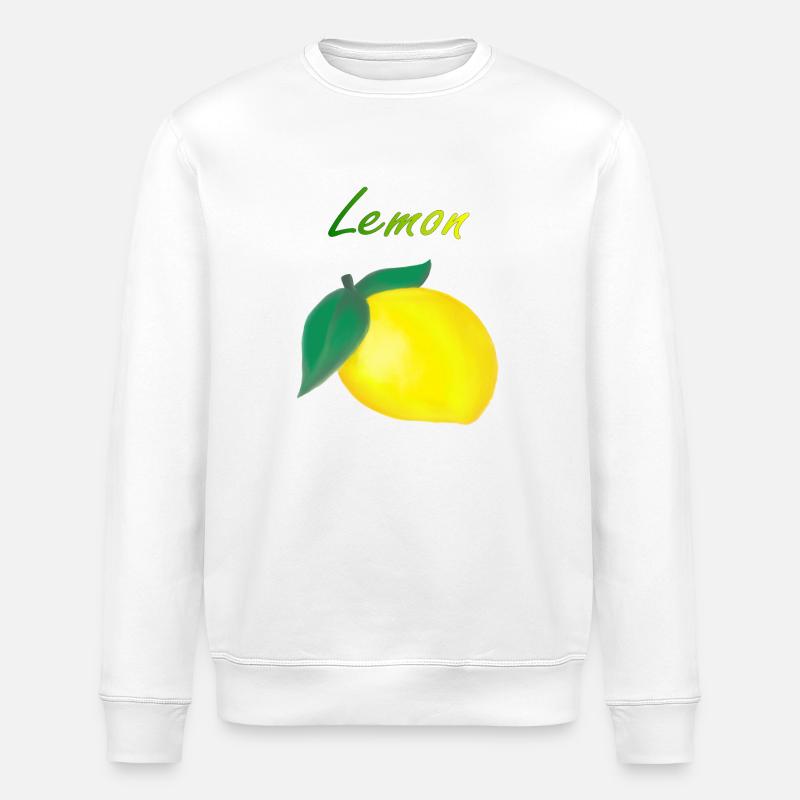 Lemon - Stanley/Stella ROLLER Unisex Organic Sweatshirt - white