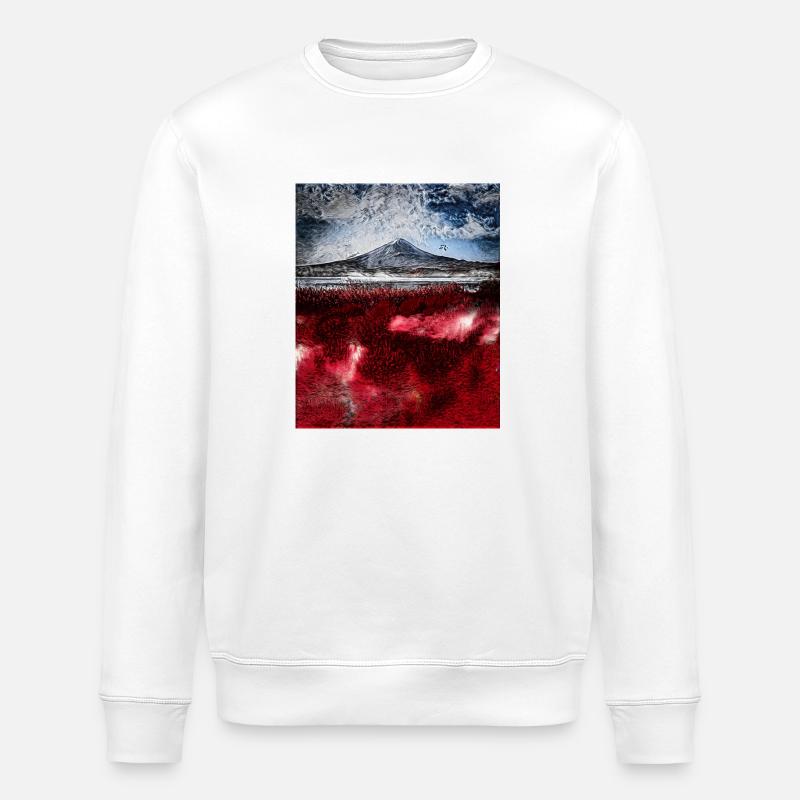 Berg Fuji, Japan - Stanley/Stella Unisex Bio-Sweatshirt ROLLER - Weiß