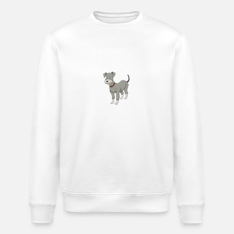Chien Schnauzer Schnauzer géant - Sweat bio ROLLER Stanley/Stella Unisexe - blanc