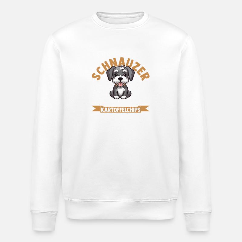Riesenschnauzer Hund Schnauzer - Stanley/Stella Unisex Bio-Sweatshirt ROLLER - Weiß