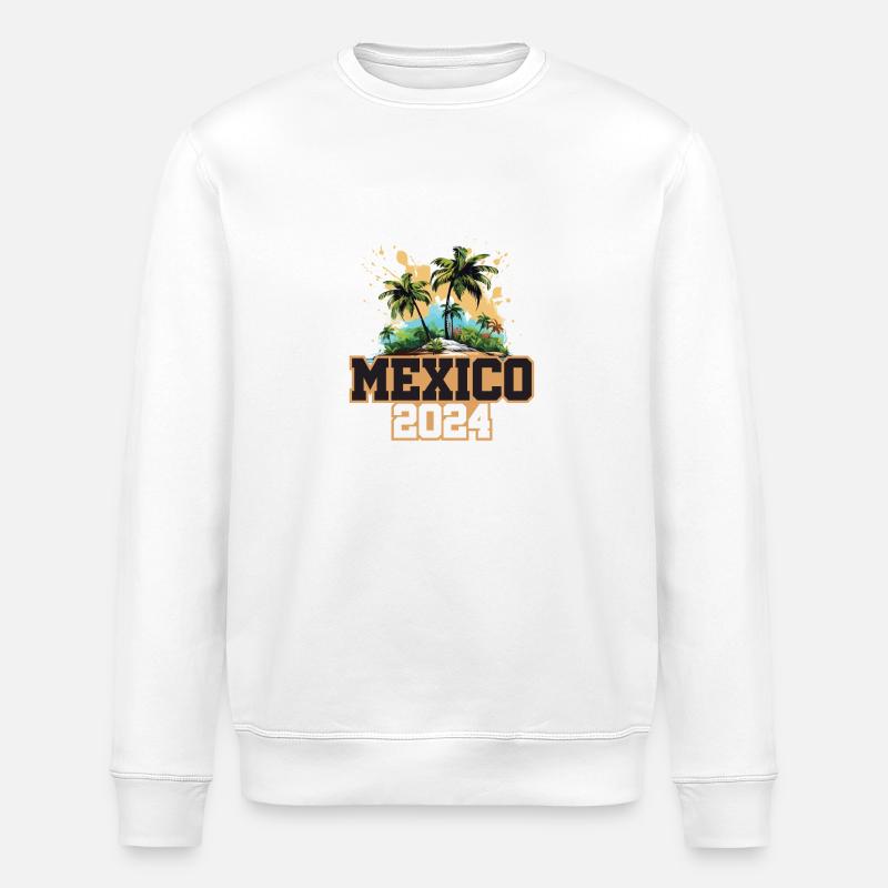 Mexiko 2024 Reisen Urlaub - Stanley/Stella Unisex Bio-Sweatshirt ROLLER - Weiß