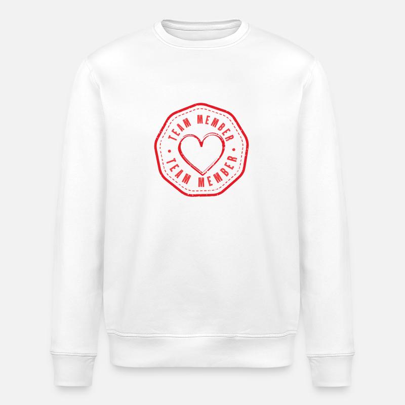 Membre de l’équipe Heart - Sweat bio ROLLER Stanley/Stella Unisexe - blanc