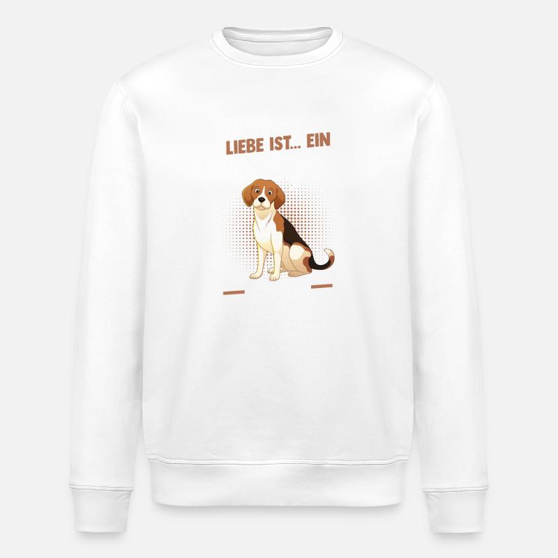 Chien Beagle - Sweat bio ROLLER Stanley/Stella Unisexe - blanc