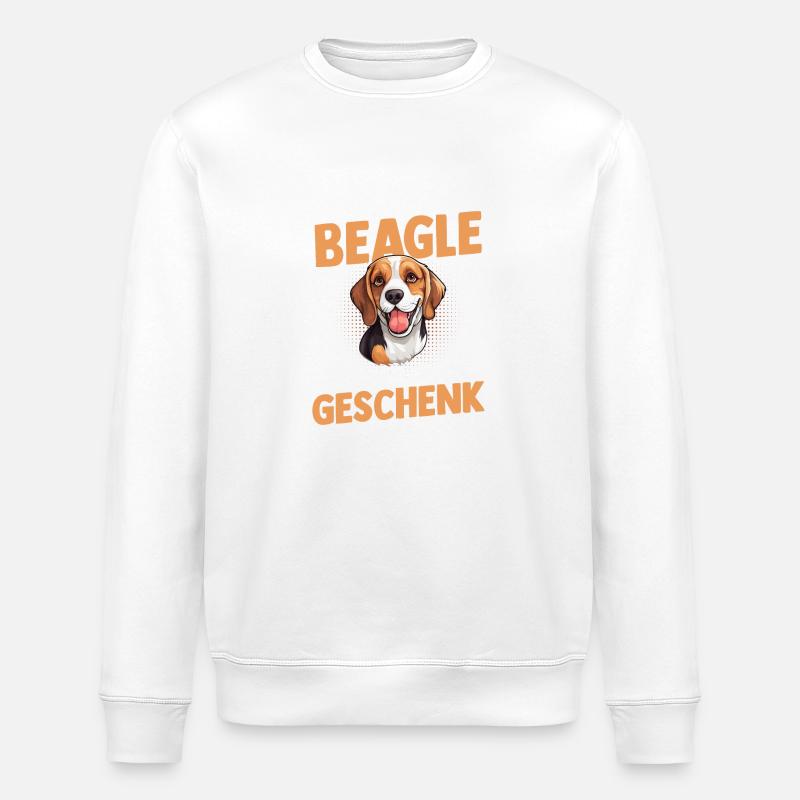 Chien Beagle - Sweat bio ROLLER Stanley/Stella Unisexe - blanc