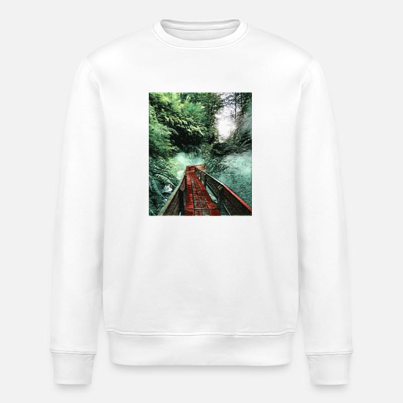 Termas Geométricas, Chile - Stanley/Stella ROLLER Unisex Organic Sweatshirt - white