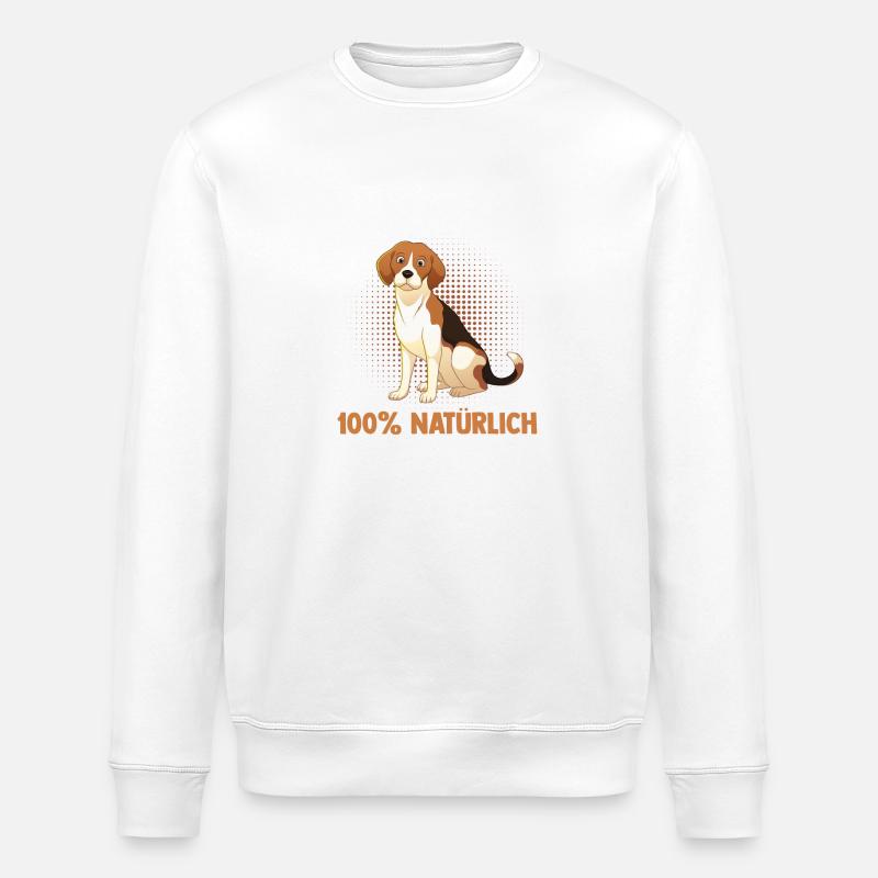Hund Beagle - Stanley/Stella Unisex Bio-Sweatshirt ROLLER - Weiß