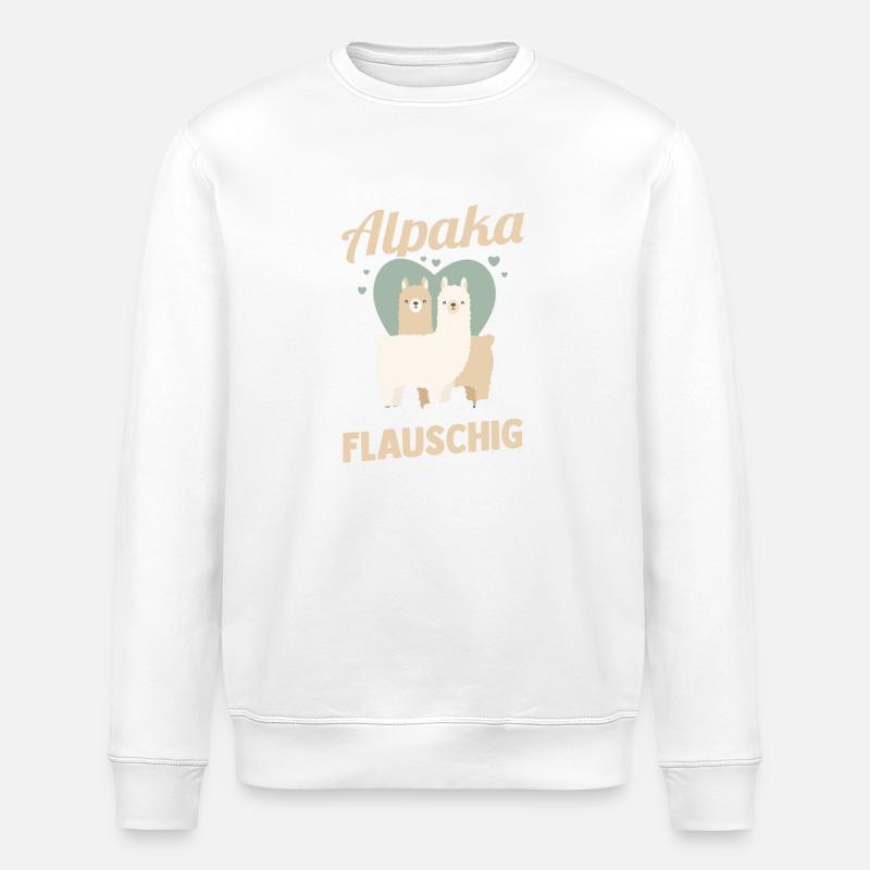 Alpaca - Stanley/Stella ROLLER Unisex Organic Sweatshirt - white