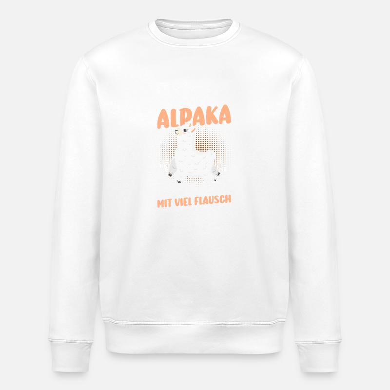 Alpaca - Stanley/Stella ROLLER Unisex Organic Sweatshirt - white