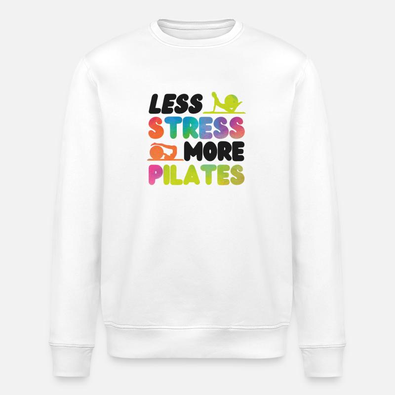 Pilates Instructor Teacher - Stanley/Stella Unisex Bio-Sweatshirt ROLLER - Weiß