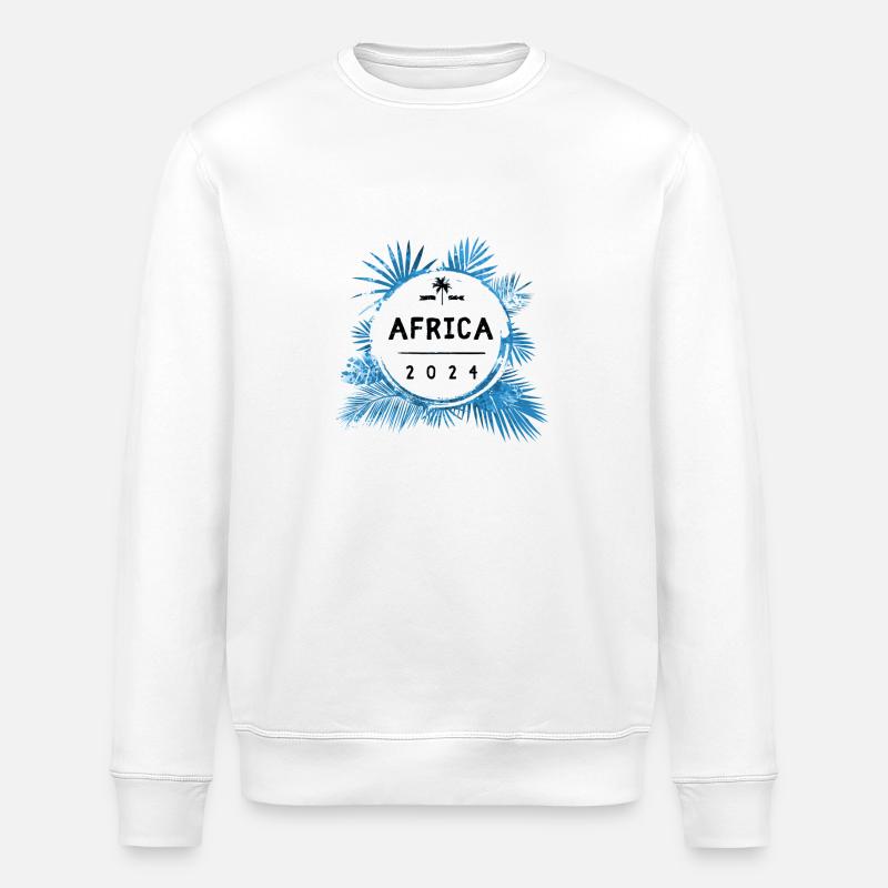 Afrika 2024 Bunt - Stanley/Stella Unisex Bio-Sweatshirt ROLLER - Weiß