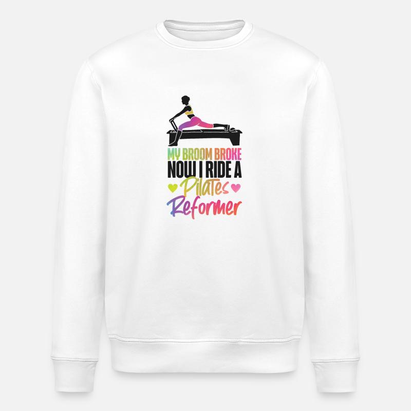 Pilates Instructor Teacher - Stanley/Stella Unisex Bio-Sweatshirt ROLLER - Weiß