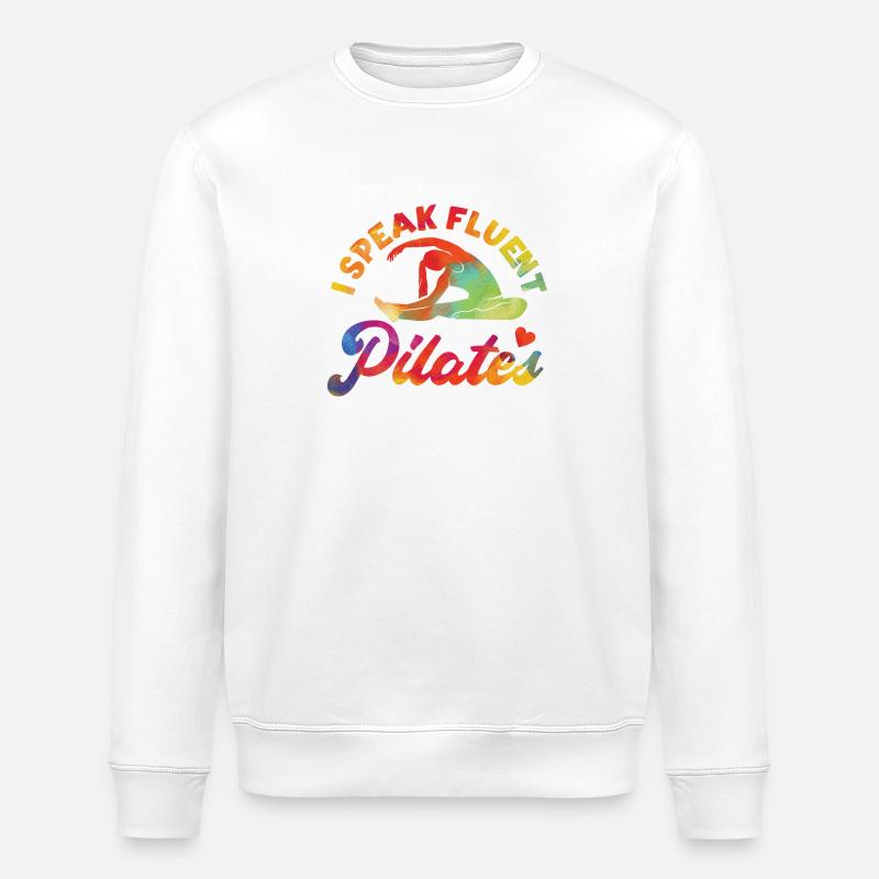 Pilates Instructor Teacher - Stanley/Stella Unisex Bio-Sweatshirt ROLLER - Weiß