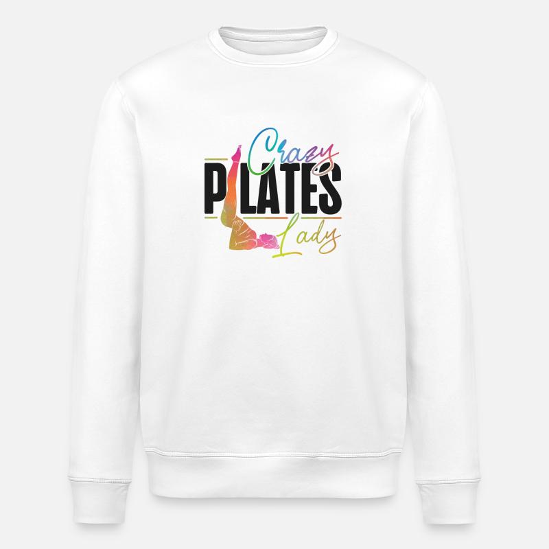 Pilates Instructor Teacher - Stanley/Stella ROLLER Unisex Organic Sweatshirt - white